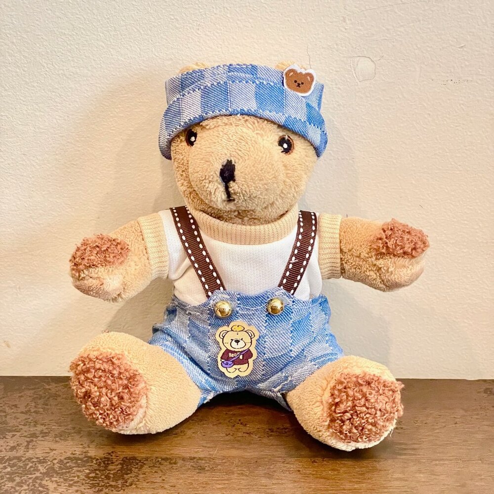 Up-craft 6 inches Teddy Bear with Cute Custom-made Denim outfit Gift Toy